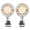 Swirls & Floral Bottle Stopper - Front and Back