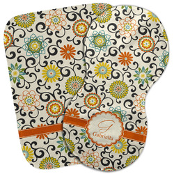 Swirls & Floral Burp Cloth (Personalized)