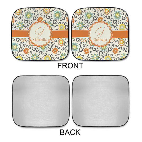 Swirls & Floral Car Sun Shades - APPROVAL