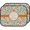 Swirls & Floral Car Floor Mats (Back Seat) (Personalized)