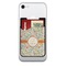 Swirls & Floral Cell Phone Credit Card Holder w/ Phone