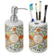 Swirls & Floral Ceramic Bathroom Accessories