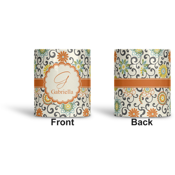 Swirls & Floral Ceramic Pen Holder - Apvl