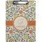 Swirls & Floral Clipboard (Letter Size) (Personalized)