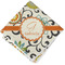 Swirls & Floral Cloth Napkins - Personalized Lunch (Folded Four Corners)