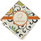 Swirls & Floral Cloth Napkin w/ Name and Initial