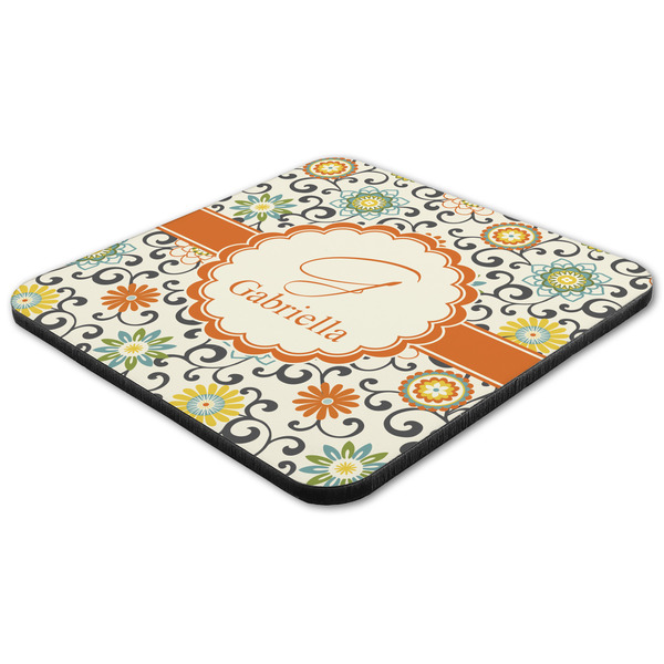 Swirls & Floral Coaster Set - FLAT (one)