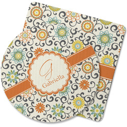 Swirls & Floral Rubber Backed Coaster (Personalized)