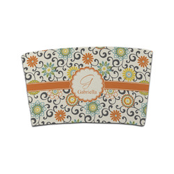 Swirls & Floral Coffee Cup Sleeve (Personalized)