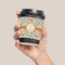 Swirls & Floral Coffee Cup Sleeve - LIFESTYLE
