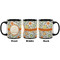 Swirls & Floral Coffee Mug - 11 oz - Black APPROVAL