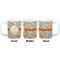 Swirls & Floral Coffee Mug - 11 oz - White APPROVAL