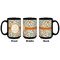 Swirls & Floral Coffee Mug - 15 oz - Black APPROVAL