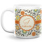 Swirls & Floral Coffee Mug - 20 oz - White