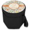 Swirls & Floral Collapsible Personalized Cooler & Seat (Closed)