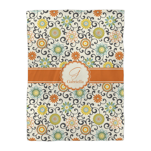 Swirls & Floral Comforter - Twin XL - Front