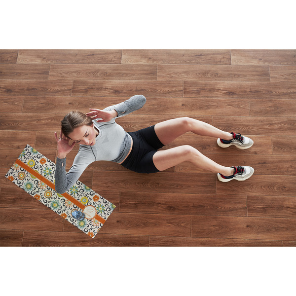 Swirls & Floral Cooling Towel- Lifestyle