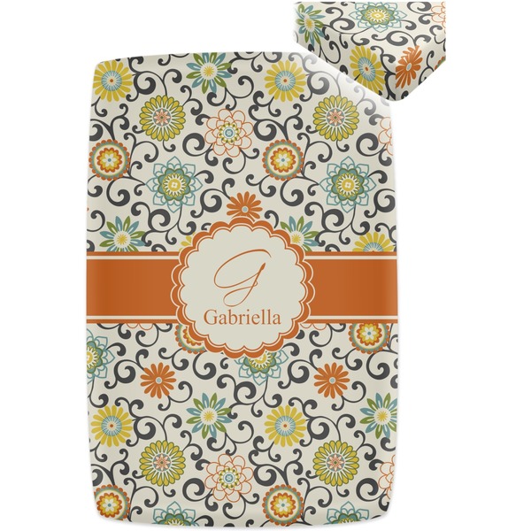 Swirls & Floral Crib Fitted Sheet - Apvl