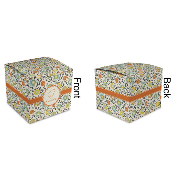 Swirls & Floral Cubic Gift Box - Approval