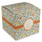 Swirls & Floral Cube Favor Gift Box - Front/Main