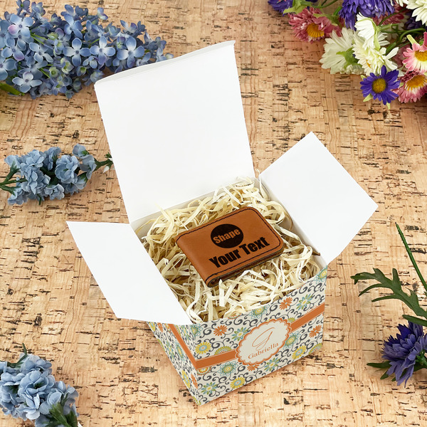 Swirls & Floral Cubic Gift Box - In Context