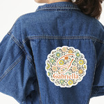 Swirls & Floral Large Custom Shape Patch - 2XL (Personalized)