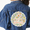 Swirls & Floral Twill Iron On Patch - Custom Shape - 3XL (Personalized)