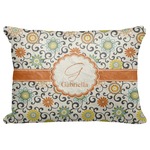 Swirls & Floral Decorative Baby Pillowcase - 16"x12" (Personalized)