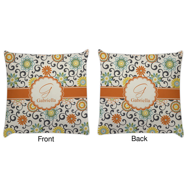 Swirls & Floral Decorative Pillow Case - Approval