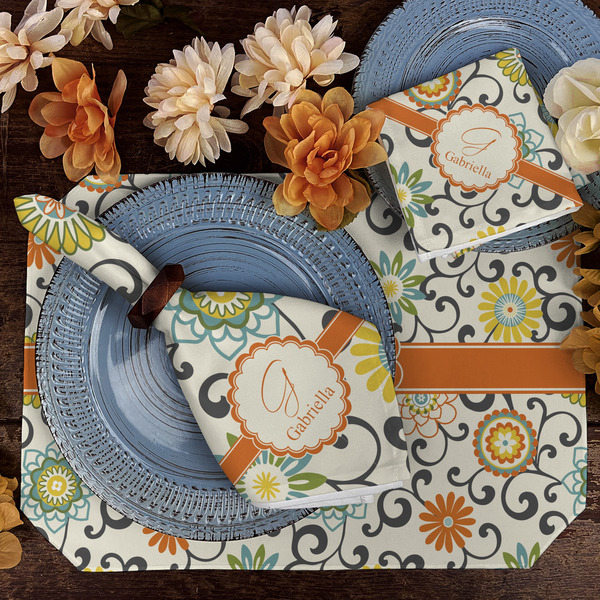 Swirls & Floral Dining Set