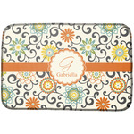 Swirls & Floral Dish Drying Mat (Personalized)