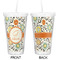 Swirls & Floral Double Wall Tumbler with Straw - Approval