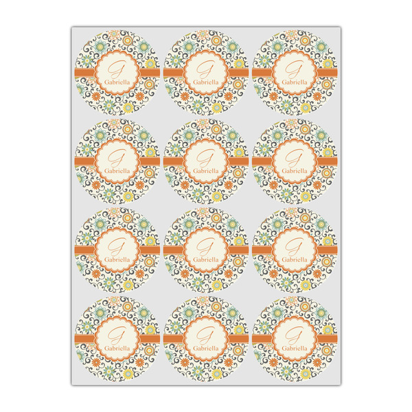 Swirls & Floral Drink Topper - Small - Set of 12