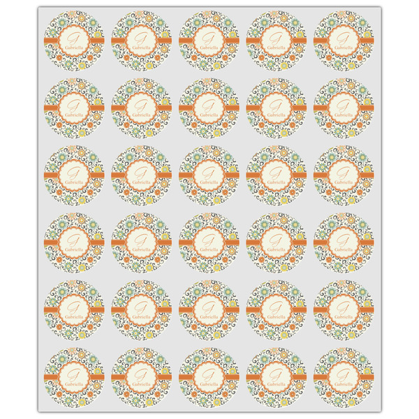 Swirls & Floral Drink Topper - XSmall - Set of 30