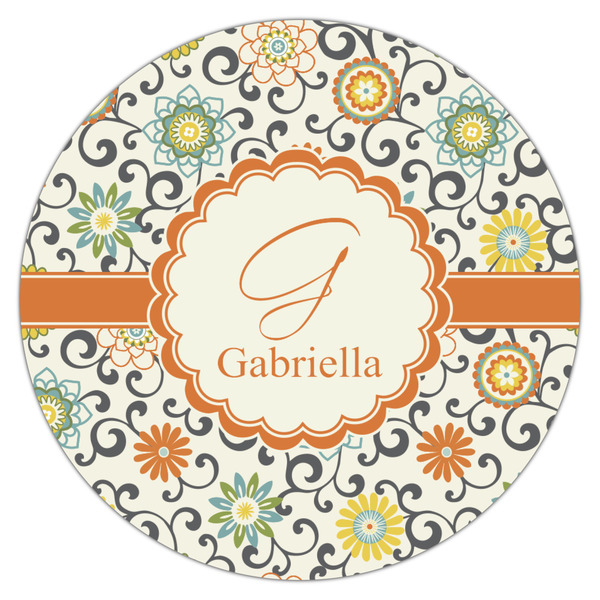 Swirls & Floral Drink Topper - XSmall - Single