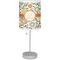 Swirls & Floral Drum Lampshade with base included