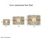 Swirls & Floral Drum Lampshades - Sizing Chart