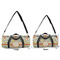 Swirls & Floral Duffle Bag Small and Large