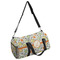 Swirls & Floral Duffle bag with side mesh pocket