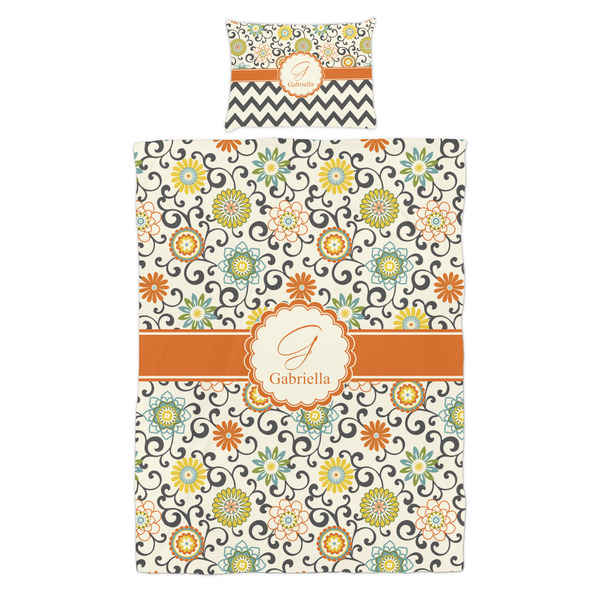 Swirls & Floral Duvet Cover Set - Twin - Alt Approval