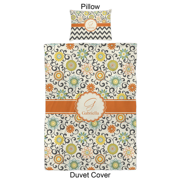 Swirls & Floral Duvet Cover Set - Twin XL - Approval