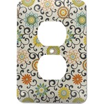 Swirls & Floral Electric Outlet Plate