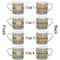 Swirls & Floral Espresso Cup - 6oz (Double Shot Set of 4) APPROVAL