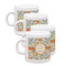 Swirls & Floral Single Shot Espresso Cups - Set of 4 (Personalized)