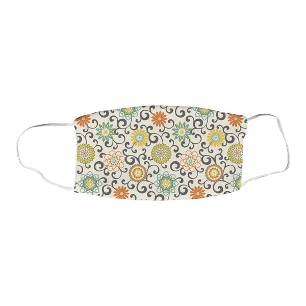 Swirls & Floral Fabric Face Mask