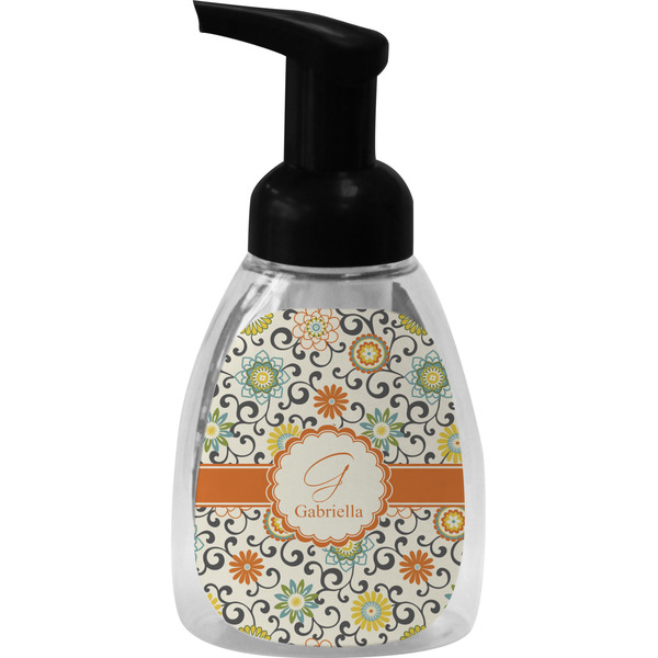 Swirls & Floral Foam Soap Bottle