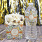 Swirls & Floral French Fry Favor Box - w/ Water Bottle