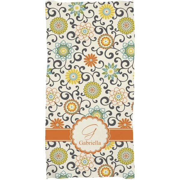 Swirls & Floral Full Sized Bath Towel - Apvl