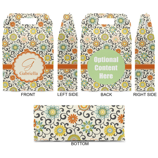 Swirls & Floral Gable Favor Box - Approval