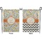 Swirls & Floral Garden Flag - Double Sided Front and Back